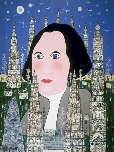 Howard Finster - George Washington in Another World