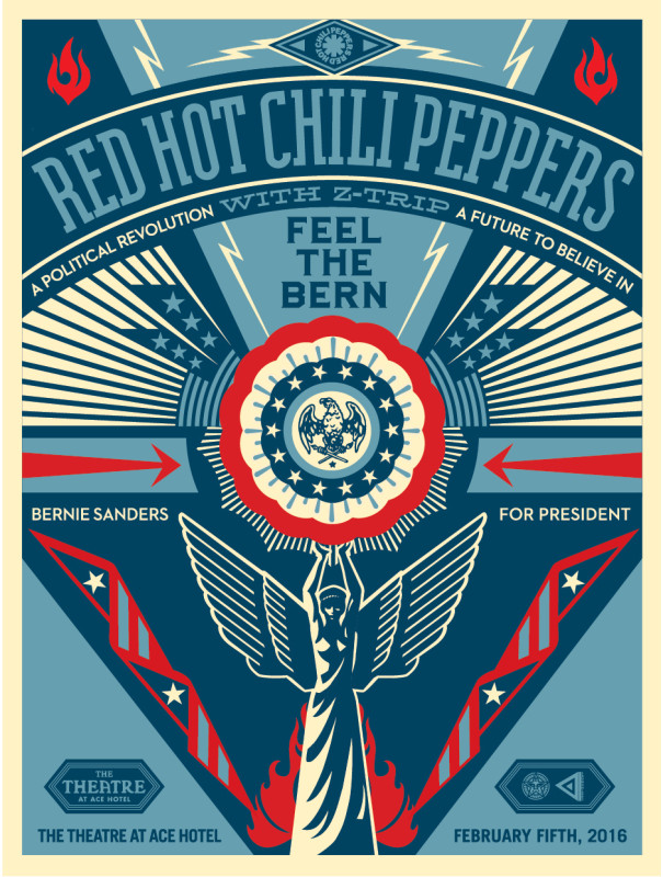 Shepard Fairey - Bernie Sanders Concert