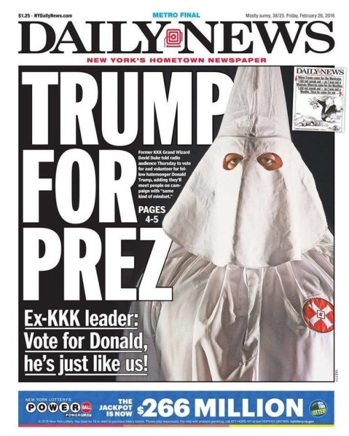 New York Daily News - Trump for Prez