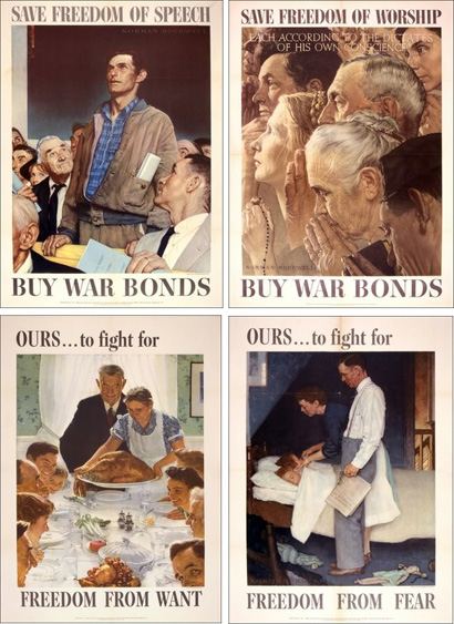 Four Freedoms - Norman Rockwell